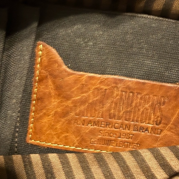 Jack Georges Voyager Convertible Brown Leather Backpack Bag - Picture 5 of 6